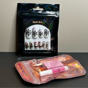 29 Piece Nail Art Set Christmas Winter Santa Theme